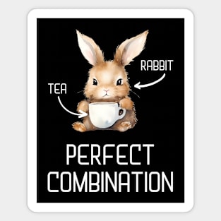 rabbit and tea - perfect combination Magnet